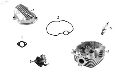 Diagrama Cabeza de Cilindro Italika DM125 2018