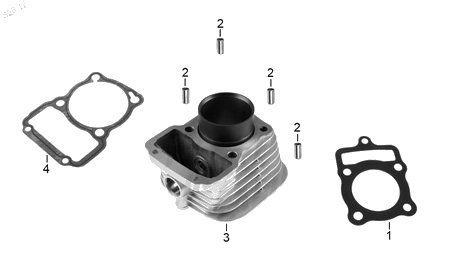 Diagrama Cilindro Italika DM125 2018