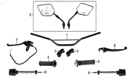 Diagrama Manubrio Italika DM125 2018