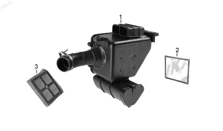 Diagrama Filtro de Aire y Sistema de Enfriamiento Italika DM125 2018