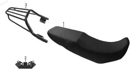 Diagrama Asientos y Parrillas Italika DM150 SPORT 2020