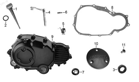 Diagrama Cubierta Derecha Cárter Italika DM200 SPORT 2020