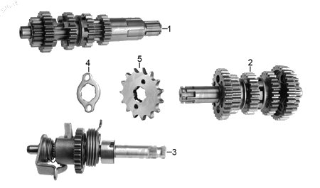 Diagrama Transmisión Italika DM200 SPORT 2020