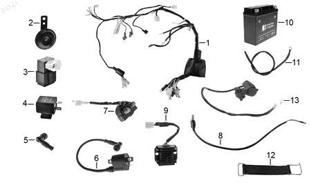 Diagrama Eléctrico Italika DM250X 2022
