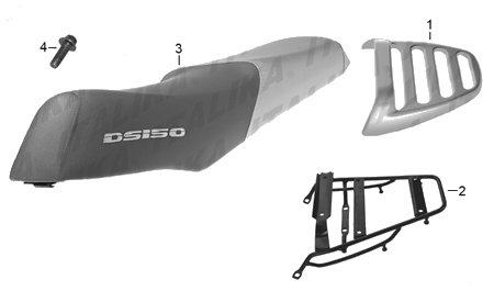 Diagrama Asientos y Parrillas Italika DS 150 2015