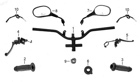 Diagrama Manubrio Italika DS150 2024