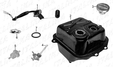 Diagrama Tanque de Combustible Italika DSG125 2017