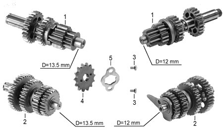 Diagrama Transmisión Italika DT110 DELIVERY 2018