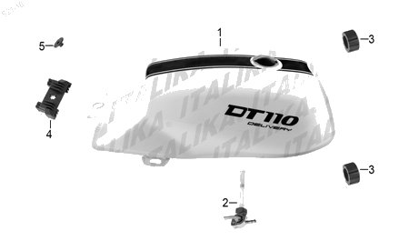 Diagrama Tanque de Combustible Italika DT110 DELIVERY 2018