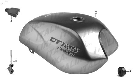 Diagrama Tanque de Combustible Italika DT125CLASICA 2017