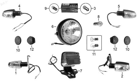 Diagrama Luces Italika DT150 2021