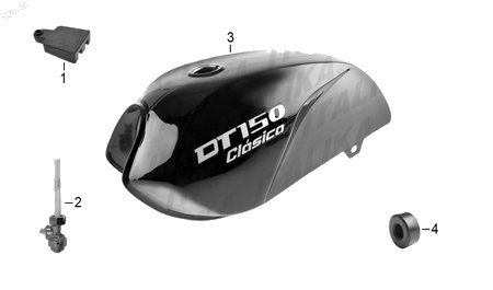 Diagrama Tanque de Combustible Italika DT150 CLASICA 2017