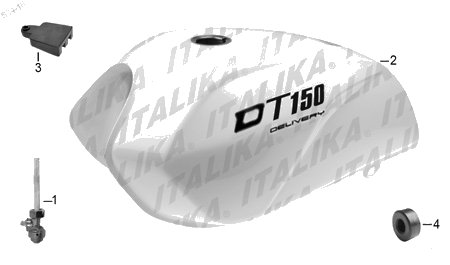 Diagrama Tanque de Combustible Italika DT150 DELIVERY 2018