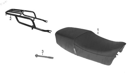 Diagrama Asientos y Parrillas Italika DT150 DELIVERY 2018