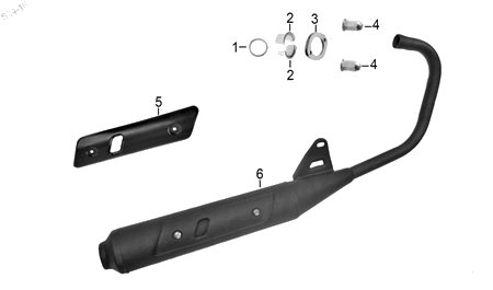Diagrama Escape Italika DT150 DELIVERY 2018