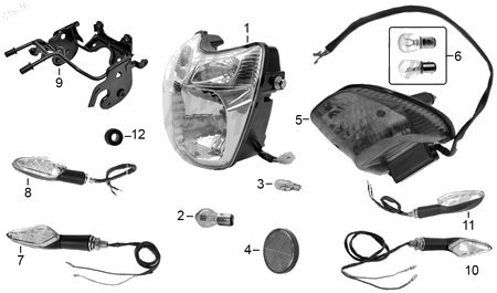 Diagrama Luces Italika FT150 2015