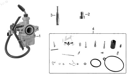 Diagrama Carburador Italika DT90 2017