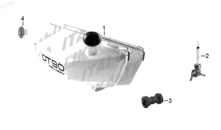 Diagrama Tanque de Combustible Italika DT90 2017