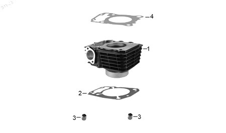Diagrama Cilindro — Junta Cilindro para moto Hero ECO 150 CARGO HUNK 150 ECO 150 MAX 2022-2026