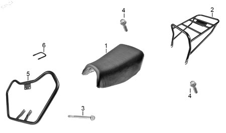 Diagrama Asientos y Parrillas para moto Hero ECO 150 MAX 2025 — refacciones compatibles