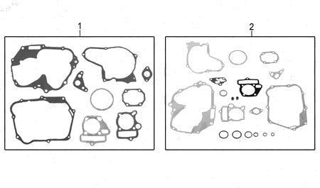 Diagrama Juntas para Motor Italika AT110 2016