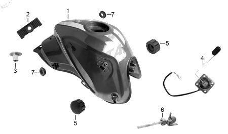 Diagrama Tanque de Combustible Italika FIERA 200 2019
