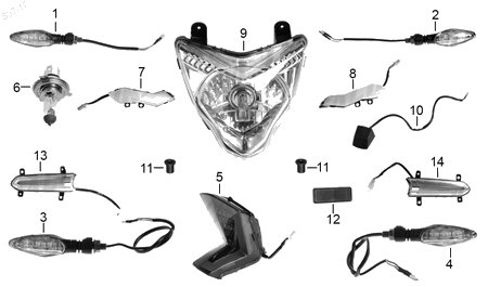 Diagrama Luces Italika FIERA 200 2019