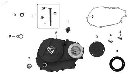 Diagrama Cubierta Derecha Cárter Italika FIREBIRD 300 GPS 2026