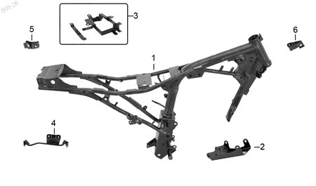 Diagrama Cuadro Italika FIREBIRD 300 GPS 2026