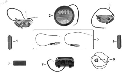 Diagrama Luces Italika FIREBIRD 300 GPS 2026