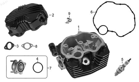 Diagrama Cabeza de Cilindro Italika FT125 2024