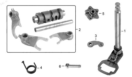 Diagrama Tambor Selector Italika FT125 PLATA 2017
