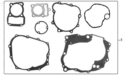 Diagrama Juntas para Motor Italika FT125 PLATA 2017