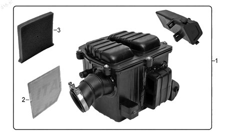 Diagrama Filtro de Aire y Sistema de Enfriamiento Italika FT150G 2016