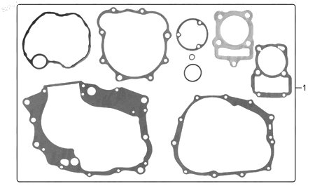 Diagrama Juntas para Motor Italika FT150GTS 2016