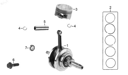 Diagrama Cigüeñal Italika DM150 2023