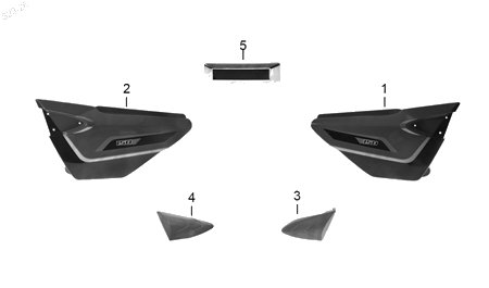 Diagrama Plásticos de Color para moto Italika FT150 2027 — refacciones compatibles