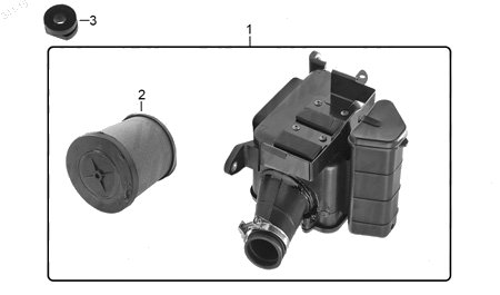 Diagrama Filtro de Aire y Sistema de Enfriamiento Italika FT150TS 2016