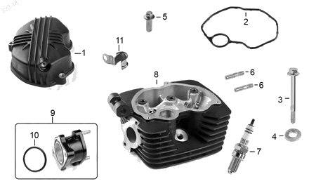 Diagrama Cabeza de Cilindro Italika FT180 TS 2020