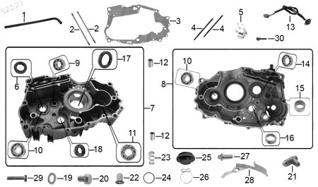 Diagrama Cárter Italika RC200 2019