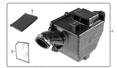 Diagrama Filtro de Aire y Sistema de Enfriamiento Italika FT150GTS 2016