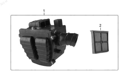Diagrama Filtro de Aire y Sistema de Enfriamiento Italika FT200 TS 2019