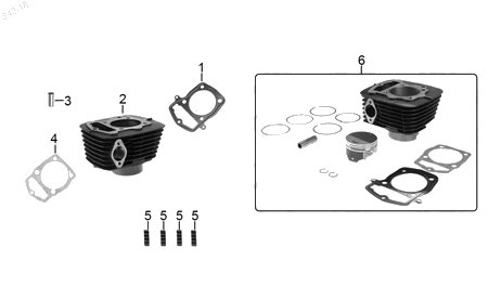 Diagrama Cilindro Italika RC125 2022