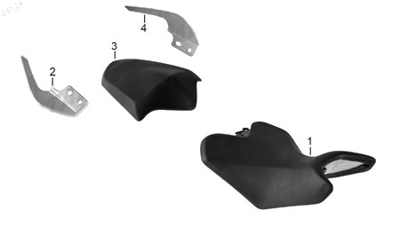 Diagrama Asientos y Parrillas Italika FT250 GTS 2025
