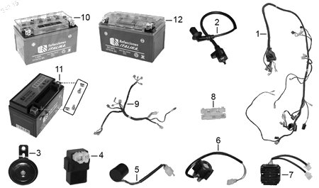 Diagrama Eléctrico Italika GTS175 LED CAJA 2015