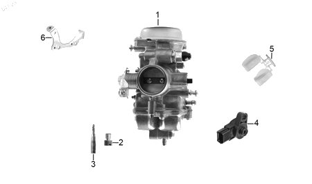 Diagrama Carburador — Esprea Principal #127.5 para moto Hero HUNK 150 2022-2025