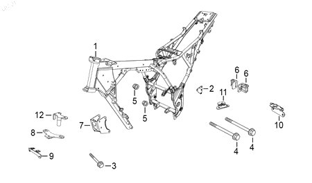 Diagrama Cuadro — Tornillo 8X55 para moto Hero HUNK 160 R 2023-2025