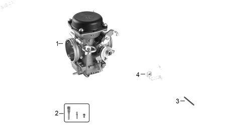 Diagrama Carburador para moto Hero HUNK 190 R 2022 — refacciones compatibles