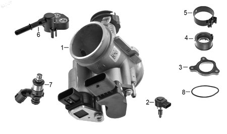Diagrama Carburador para moto Hero HUNK 250 2026 — refacciones compatibles