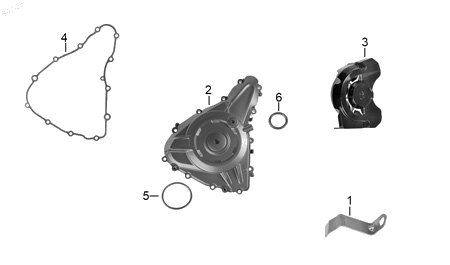 Diagrama Cubierta izquerda carter — Cubierta Carter Izq Dorado para moto Hero HUNK 250 2026-2027